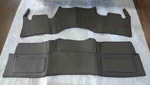 1000 jpy start [ outlet ] 200 series Hiace S-GL wide front & rear deck cover set 2P black leather 