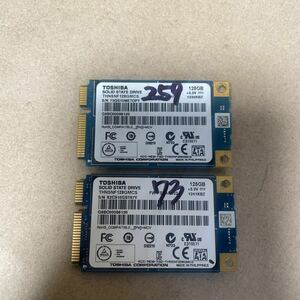 在庫多数あり128GB SSD TOSHIBA THNSNF128GMCS mSATA2枚セット