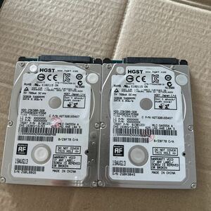 (1e)中古 320GB 2.5インチ SATA HGST 320GB Z5K500-320 2個