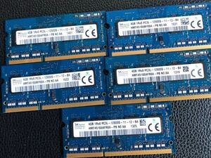 SK hynix 4GB 1Rx8 PC3L-12800S 5 pieces set 