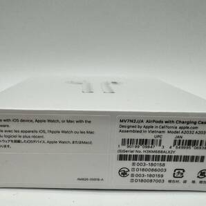 【OP12821HK】1円～ 未使用品 未開封 Apple AirPods with Charging Case MV7N2J/A 第2世代 アップル エアポッズ ワイヤレスイヤホンの画像6