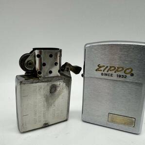 【OP12391HK】1円～ ZIPPO ジッポー オイルライター レギュラータイプ ロゴ入 SINCE 1932 アンティーク 当時物 現状保管品 着火未確認の画像1