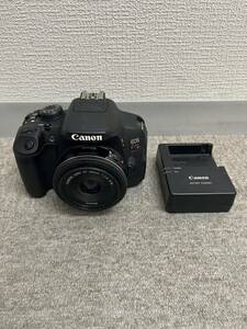 【MC4079YR】1円スタート Canon EOS Kiss X7i 40mm 1:2:8STM LENS 一眼レフカメラ バッテリー充電器付 SDカード32G付属