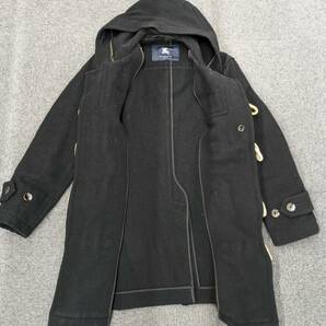 【OP12945SA】1円～BurberryLONDON バーバリーロンドン ダッフルコート 黒 メンズ 長袖 フード コートカバー付属 ショート丈 サイズ不明品の画像4