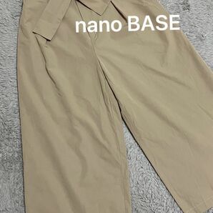 nano BASE ナノベース ワイドパンツ ベージュ