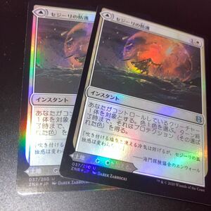 foil 2枚組　セジーリの防護　ギャザリング mtg ゼンディカーの夜明け