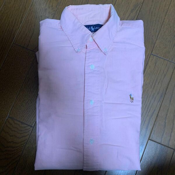 ラルフローレン　ボタンダウンシャツ　メンズ　綿100 Ralph Lauren 古着 長袖