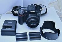 ●レンズ付き　一眼レフ(^^♪●ニコン　D7100/35ｍｍ　単焦点レンズ　中古品●相模原●Nikon nikkor DX●　_画像1