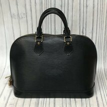 m001L F(60) ルイヴィトン アルマ エピ ノワール ハンドバッグ ブラック レザー 現状渡し M52142 MI0957 Louis Vuitton Epi Alma Handbag_画像2