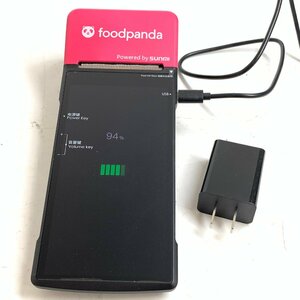 f001 E foodpanda フードパンダ SUNMI V2 PRO スマートターミナル ワイヤレスデータ POS 通電確認ＯＫ