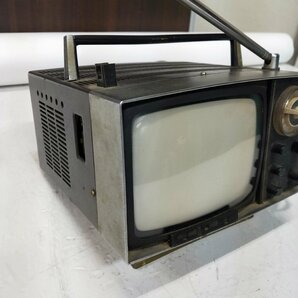 s001 A3 ソニー SONY 小型 白黒テレビ トランジスタ テレビジョン レシーバー 5-303 通電可 現状品の画像2
