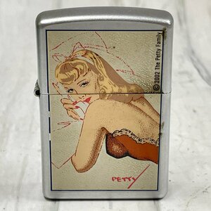 m002 D3(30) 26 ZIPPO ジッポー PETTY GIRL ペティガール 2001年製 ヴィンテージ USA オイルライター 喫煙グッズ 喫煙具