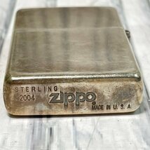 m002 D3(60) 2 ZIPPO ジッポー ヴィンテージ スターリング シルバー 2004 オイルライター ライター USA製 STERLING 喫煙グッズ 喫煙具_画像8