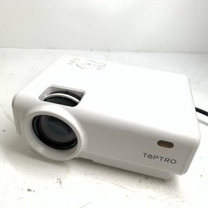 f001 E TOPTRO LED プロジェクター TR21 日本語取扱説明書付き 小型 ホームシアター リモコン欠品の画像2