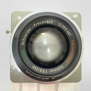 s001 A3.4 保管品 COMPUR 3 Schneider KREUZNACH Symmar 1:5,6/240mm レンズ汚れ有り 中古の画像4
