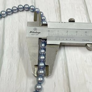 m002 H4(10) 6 送料385円 真珠 パール ネックレス 8mm 留め具シルバー アクセサリー レディースの画像8
