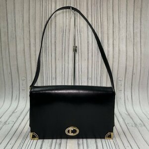 m002 G2(80) Christian Dior ディオール ショルダーバッグ クラッチバッグ 2way レザー 革 黒 ブラック カバン ビンテージ 鞄 レディース