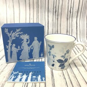 s001 J3 保管品 ウェッジウッド マグカップ ブルーストロベリー 1客 WEDGWOOD 食器 珈琲 紅茶