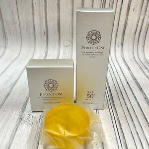 m002 H6(30) unused PERFECT ONE Perfect one SPmo chair tea -UV sunscreen gel cleansing soap frame scouring stone ..