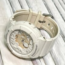 m002 H7(30) CASIO カシオ BABY-G ベビージー 腕時計 クオーツ BGA-131 ホワイト 白 コレクション 電池切れ ジャンク レディース_画像2