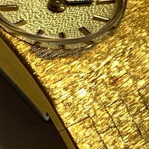 f001 Z4 4. TISSOT ティソ Swiss スイス製 手巻き式 腕時計 2針 ゴールド 金色 ヴィンテージ 稼働の画像6