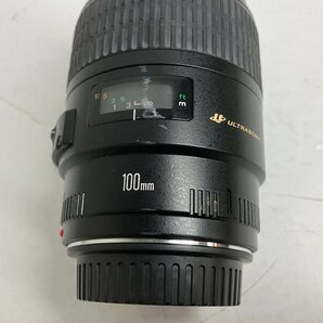 f001 C Canon MACRO LENS EF 100mm 1:2.8 USM ULTRASONIC キャノン ウルトラソニック カメラ レンズ 動作未確認 ジャンクの画像5