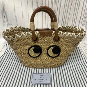 s001 E3 storage goods ANYA HINDMARCH Anya Hindmarch basket back handbag tote bag eyes tea color Brown leather use 