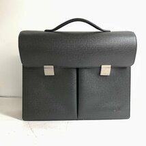 f001 C5 LOUIS VUITTON ルイヴィトン M30802 タイガ カザン ビジネスバッグ ブリーフケース 書類かばん メンズ ブラック系_画像1