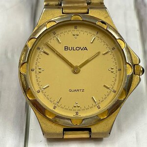 m002 H5 BULOVA Broba наручные часы кварц дыра ro ground Gold non Date разряженная батарея Junk 