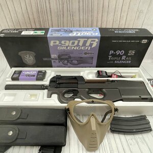 m002L A3(120) 2 Tokyo Marui automatic electric air gun P-90 TR SILENCER Triple Laile silencer military airsoft present condition 