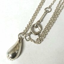 m001 C2(10) 2. TIFFANY&Co ティファニー ティアドロップ シルバーネックレス エルサ・ペレッティ SILVER 925 レディースアクセサリー_画像1