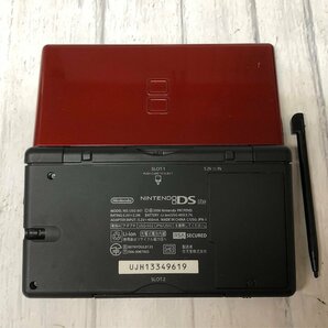 m001 Z2(30) 良品 ニンテンドー DS Lite クリムゾン/ブラック USG-001 稼動品 脳を鍛える大人のDSトレーニング シカクいアタマをマルくするの画像3