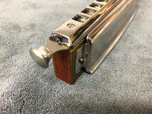 m001 E(60) HOHNER ホーナー Super Chromonica 270 クロマチックハーモニカ 12穴 木製ボディ ジャンク_画像3