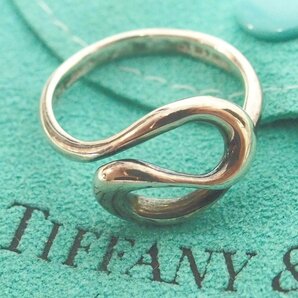 f002 Z2 TIFFANY＆Co ティファニー エルサペレッティ オープンウェーブ SV925 リング 指輪 9号 重量2.5g アクセサリー ネコポス385円の画像1