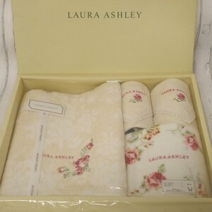 f002 A3 не использовался Laura Ashley LAURA ASHLEYkchu-ru rose полотенце для лица / гость полотенце / полотенце chief хлопок 100% хранение товар 