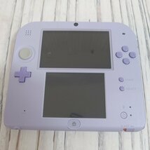 f002 Y1 任天堂 Nintendo ニンテンドー 2DS WAP-002 パープル 本体のみ タッチペン有り 通電確認済み 充電コードありません。_画像1