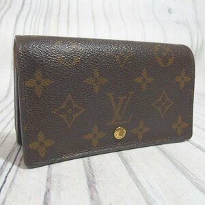 f002 Z2 ルイヴィトン LOUIS VUITTON 旧型 ポルトモネビエ トレゾール M61730 二つ折り財布 モノグラム 宅急便コンパクト