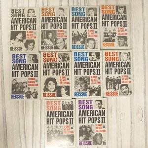 f002 A2 american hit pops 2 AMERICAN HIT POPS Ⅱ cassette tape 10 pcs set lyric card attaching special case entering 1 point lack of 