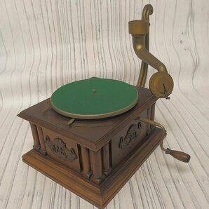 f002l KAIDAN Les Phonographes de Francois Desire Odobez 蓄音機 ウッドホーン 木製ラッパ アンティーク レトロ ジャンク品の画像2