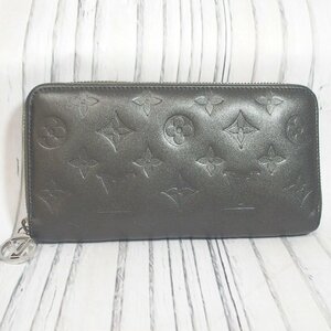 f002 Z3 1円～ ルイヴィトン LOUIS VUITTON 長財布 M81763 ジッピー・ウォレット ラムレザー アントラシット RFID確認済み 美品 財布