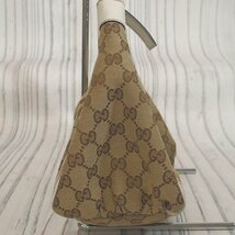 f002 2Fbag GUCCI グッチ 190525 レディース ハンドバッグ アビー GGキャンバス×レザー ワンハンドル セミショルダー ベージュ系_画像5