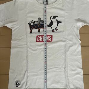 チャムス 半袖Tシャツ レディース M CHUMS ロゴTシャツ 白 送料無料の画像4