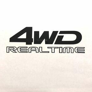 REALTIME 4WD ステッカー ストリート HH1 HH2 HH3 HH4 STREET ホンダ E05A E07A JDM デカール HA4 HA7 HA9 などにも