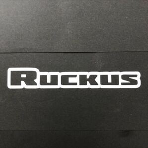 赤色2枚 Ruckus カッティングステッカー 縦2cm横12cm ZOOMER ズーマー USDM JDM 北米仕様 ラッカスの画像1