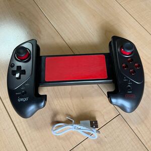 * postage 520 jpy *Ipega Direct Connect red badoPG-9083s mobile telephone Bluetooth game steering wheel stretch game up grade steering wheel 