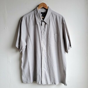 648◆DOCKERS コットン 半袖シャツ sizeXXL ストライプ柄 中古 USED 古着 オーバーサイズ キングサイズ ビッグサイズ