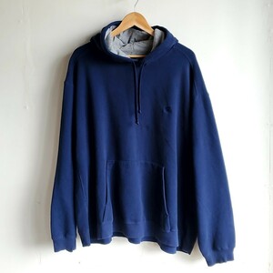 C91◆STARTER パーカー size3XL 紺 ネイビー トレーナー USED 古着 中古 ビッグサイズ オーバーサイズ