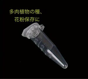 種　種子　保存　ケース　容器　多肉植物　花粉　0.5ml 100個＋5個オマケ　エケベリア