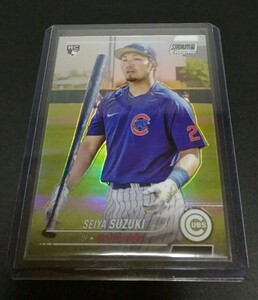 MLB 2022年topps 鈴木誠也(カブス)ルーキーカード！。STADIUM chrome リフラクター。 No,27。