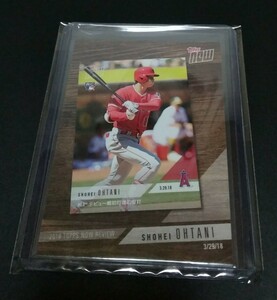 MLB 2019年topps now 大谷翔平(エンゼルス)2018 topps Now Review MLB デビュー戦初打席初安打！ No,TN-3。